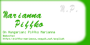 marianna piffko business card